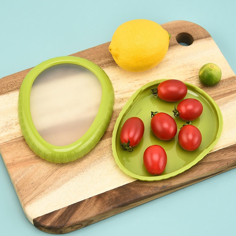 Fruit preservation box sealed with silicone film for storage in mini refrigerator